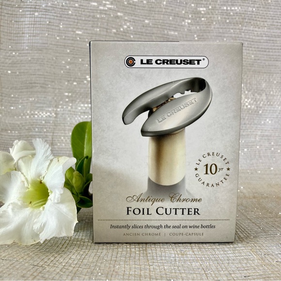Le Creuset Dining Le Creuset Foil Cutter In Antique Chrome Poshmark